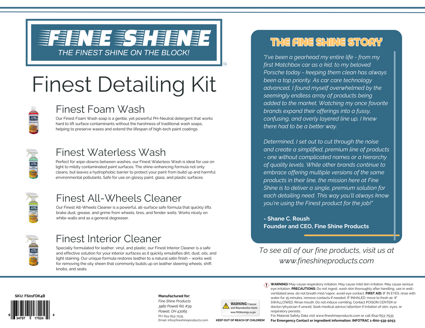 Finest Detailing Kit