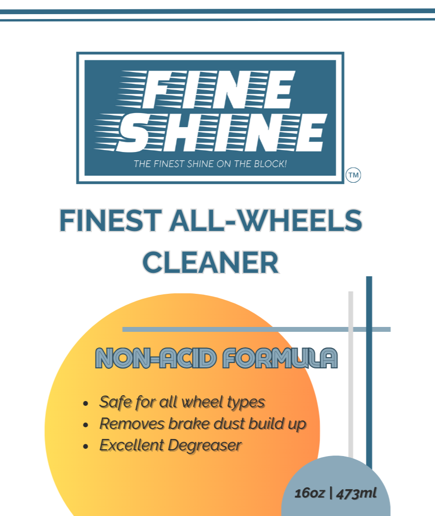 Finest All-Wheels Cleaner (Non-Acid Formula) 16oz